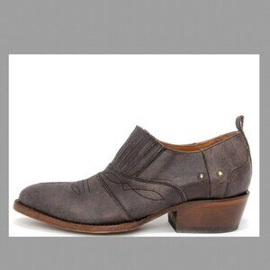 Matisse Roscoe Charcoal Leather Western Ankle Boots